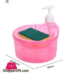 Childrenworld No Batteries Soap Dispenser Convenient Soap Dispenser With Sponge Holder No Dripping Large Capacity Home Supplies Soap Dispenser For Kitchen