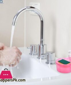 Childrenworld No Batteries Soap Dispenser Convenient Soap Dispenser With Sponge Holder No Dripping Large Capacity Home Supplies Soap Dispenser For Kitchen
