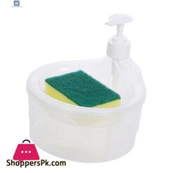 Childrenworld No Batteries Soap Dispenser Convenient Soap Dispenser With Sponge Holder No Dripping Large Capacity Home Supplies Soap Dispenser For Kitchen
