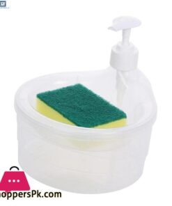 Childrenworld No Batteries Soap Dispenser Convenient Soap Dispenser With Sponge Holder No Dripping Large Capacity Home Supplies Soap Dispenser For Kitchen