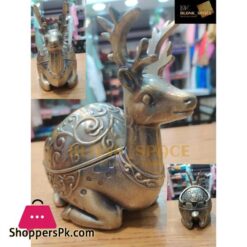 Aesthetic Bronze Ashtray Animal Zinc Alloy Ash Holder Deer Ashtray Antique Ashtray Windproof Ashtray For Decoration Home And Office