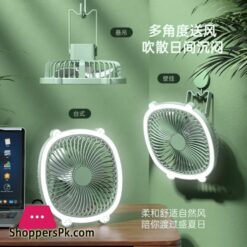 Desktop Lamp Fill Light Fan HouseholdUSBRechargeable Wall Mounted Electric Fan Outdoor Portable Hanging Electronic Fan