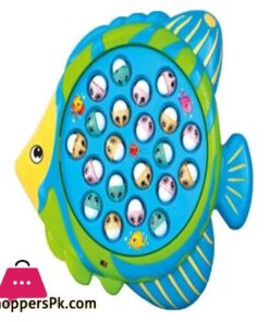 Fishing Game Toy Set With Rotating Board With Music On/Off Switch For Quiet Play 12 Fishing Game Toy Set With Rotating Board With Music Onoff Switch For Quiet Play