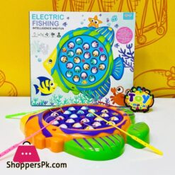 Fishing Game Toy Set With Rotating Board With Music Onoff Switch For Quiet Play