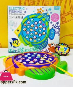 Fishing Game Toy Set With Rotating Board With Music On/Off Switch For Quiet Play 13 Fishing Game Toy Set With Rotating Board With Music Onoff Switch For Quiet Play