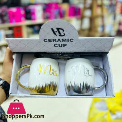 High Quality Ceramic Mr & Mrs Mug Set