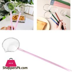 Large Glass Cooking Ladle 992 Long Handle Heat Resistant Cooking Sauce Gravy Spoon Soup Ladle Spoon For Kitchen Buffet Hot Pot