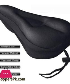 Mountain Bike Seat Cushion Silicone Seat Saddle Mountain Bike Seat Bag Black