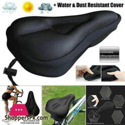 Mountain Bike Seat Cushion Silicone Seat Saddle Mountain Bike Seat Bag Black