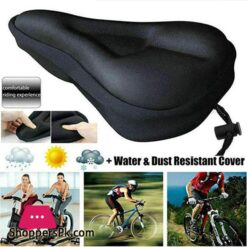 Mountain Bike Seat Cushion Silicone Seat Saddle Mountain Bike Seat Bag Black