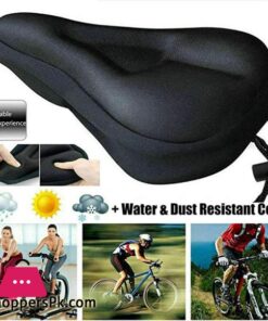 Mountain Bike Seat Cushion Silicone Seat Saddle Mountain Bike Seat Bag Black