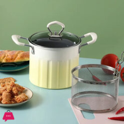 Multifunctional Household Mini Fryer Small Frying Pot Mini Multi-Functional Frying Pot 3 Liter