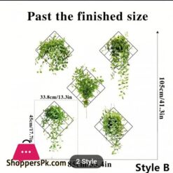 New 2024 Grass Wall Sticker 3D Artificial Plant Wall Art Green Plant Wallpaper Sheet Indoor Leaves Wall Frame Water Proof Stickers Removable Diy Green Leaf Flower Self Adhesive Home Decor Art Mural For Bedroom Living Room Kitchen Bathroom Office