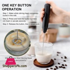 Poruis Electric Milk Foam Mixer Egg Beater Electric Milk Frother Kitchen Coffee Egg Stirring Tools