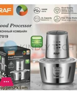 RAF Food Processor Meat Grinder Meat Chopper 2 L Capacity 1000W Powerful Motor Stainless steel