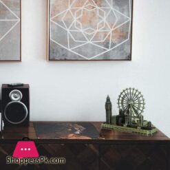 Retro City Bronze London Eye Big Ben Tower Bridge Uk Model Decor Metal Statue Figurine Living Room Vintage Home Decor For Gifts Party Desktop Decoration