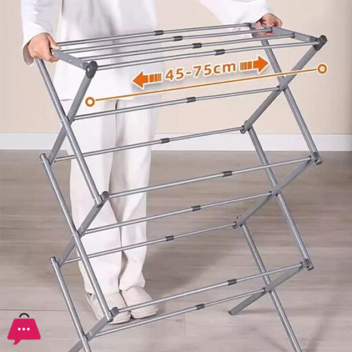 SPK Expandable Clothes Drying Rack Foldable Laundry Drying Rack 3-Tier ...