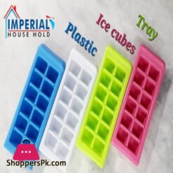 Silicone Flexible Easy Release Stackable 12 Cavity Ice Cube Trays for Whiskey Cocktails Soft Drinks Water BPA Free Multicolor 1 Piece
