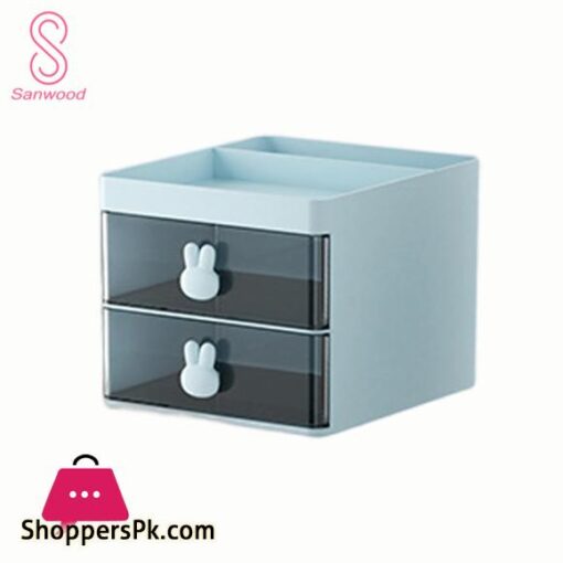 Stationery Container Multifunctional Desk Cosmetics Toiletry Organizer with Drawer
