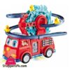 Toys Kids Fire Rail Car Duck With Swivel Slide Toy With Music Lights Electric Car For Kids