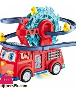 TOYS Kids Fire Rail Car Duck with Swivel Slide Toy with Music Lights Electric Car for Kids