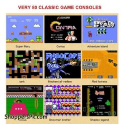 Tv Video Game Console For Nes Classic 8 Bit Game Player Built In 620 Games Dual Controllers