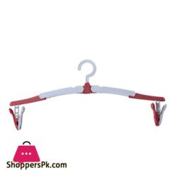 Travel Folding Plastic Hanger Portable Clip Drying Rack Multi Functional Household Retractable Wardrobe Storage Drying Rac