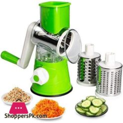 Vegetable Cutter Multifunctional Vegetable Slicer Drum Slicer For Kitchen Manual Hand Crank Vegetable Cutter 3 In 1 Rotary Cheese Grater Slicer And Peeler Vegetable Graters Shredders Multi Blade Vegetable Cutter