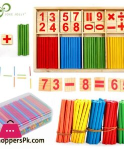 HOT Wood Educational Number Math Calculate Game Toy Mathematics Puzzle Toys Kid Early Learning Counting Sticks Material Children