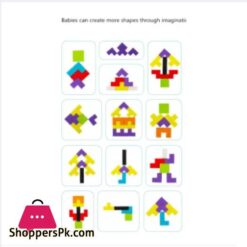 Wooden Tetris Puzzle Blocks Board For Kids Early Educational Toys 13 Wooden Tetris Puzzle Blocks Board For Kids Early Educational Toys