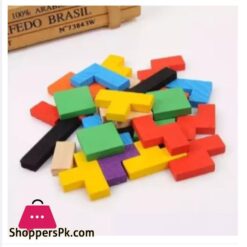 Wooden Tetris Puzzle Blocks Board For Kids Early Educational Toys 17 Wooden Tetris Puzzle Blocks Board For Kids Early Educational Toys