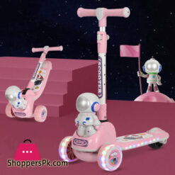 Adjustable Flexible Astronaut Scooter Kids Scooty With Light &Amp; Music