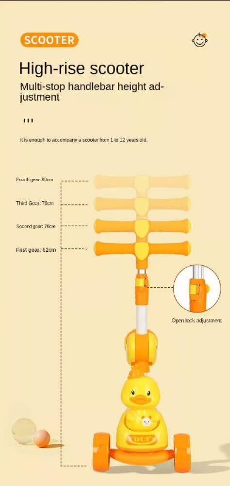 Adjustable Flexible Duck Scooter Kids Scooty 9 Adjustable Flexible Duck Scooter Kids Scooty