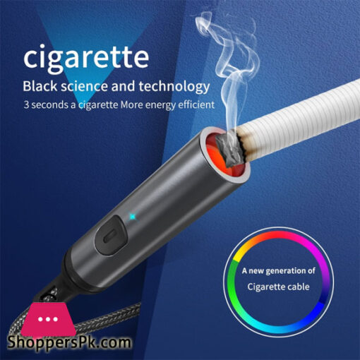 Battery-free Electric Lighter For Type-C Mobile Phone Portable Cigarette Smoking Lighter