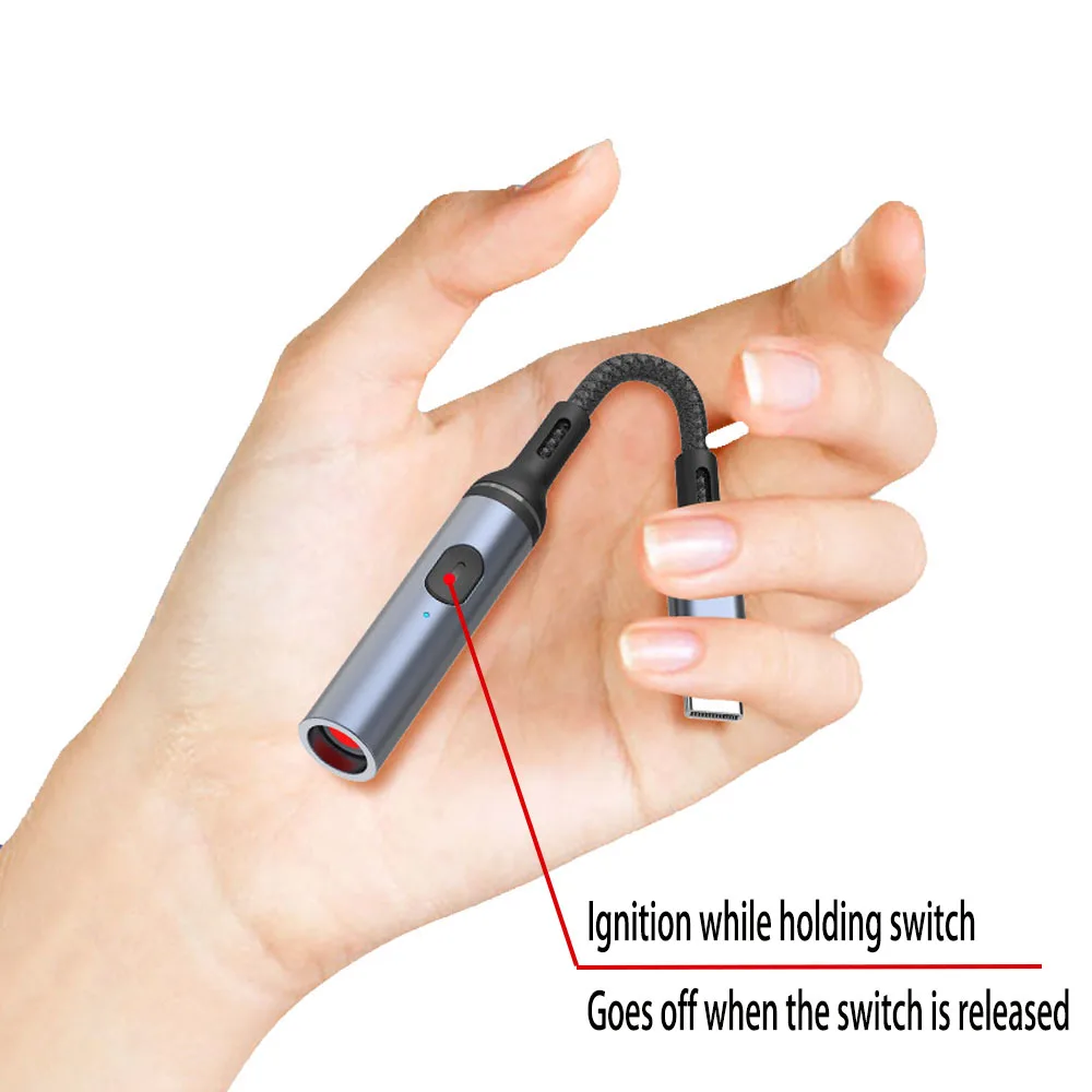 Battery-Free Electric Lighter For Type-C Mobile Phone Portable Cigarette Smoking Lighter