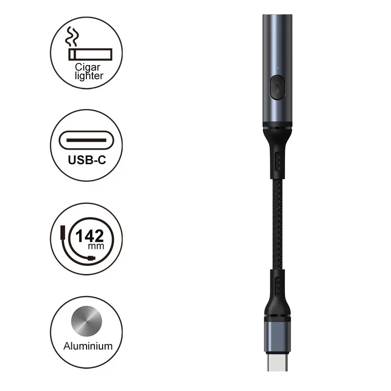 Battery-Free Electric Lighter For Type-C Mobile Phone Portable Cigarette Smoking Lighter