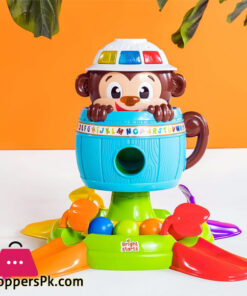 Bright Starts Hide 'n Spin Monkey Ball Popper Musical Activity Toy, Ages 6 Months +
