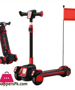 Children'S Scooter Height Adjustable Lean To Steer Flashing Pu Wheels 3 Wheel Kick Scooters For Kids Boys Girls - Image 6
