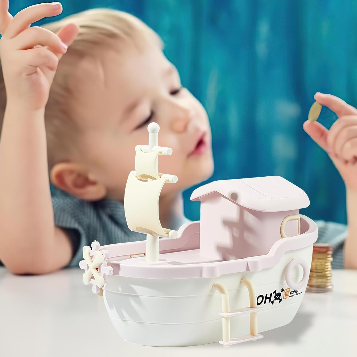 Coin Bank For Kids Pirate Ship Money Box Unbreakable Coin Bank 11 Coin Bank For Kids Pirate Ship Money Box Unbreakable Coin Bank