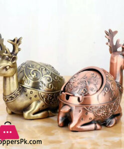 Deer Ashtray Antique Ashtray Windproof Ashtray for Decoration Home and Office