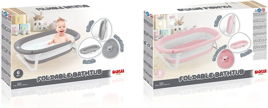 Dolu Full Collapsible Folding Baby Bathtub With Water Stopper - 7260