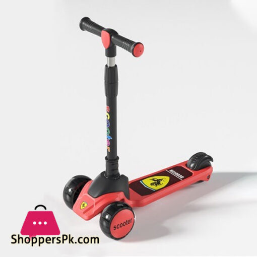 Ferrari Foldable Led Twist Scooty - Kids Scooter