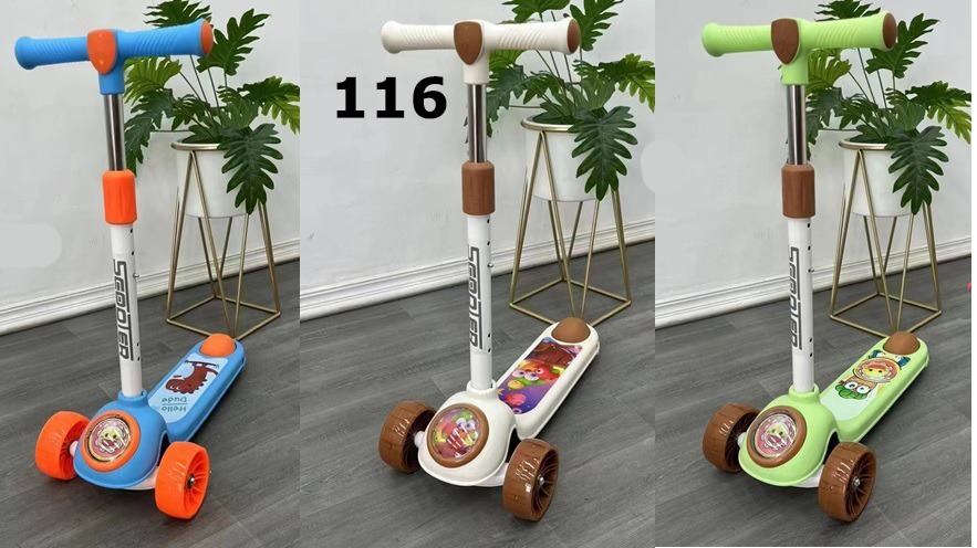Foldable Cartoon Theme Kick Scooter For Kids 10 Foldable Cartoon Theme Kick Scooter For Kids