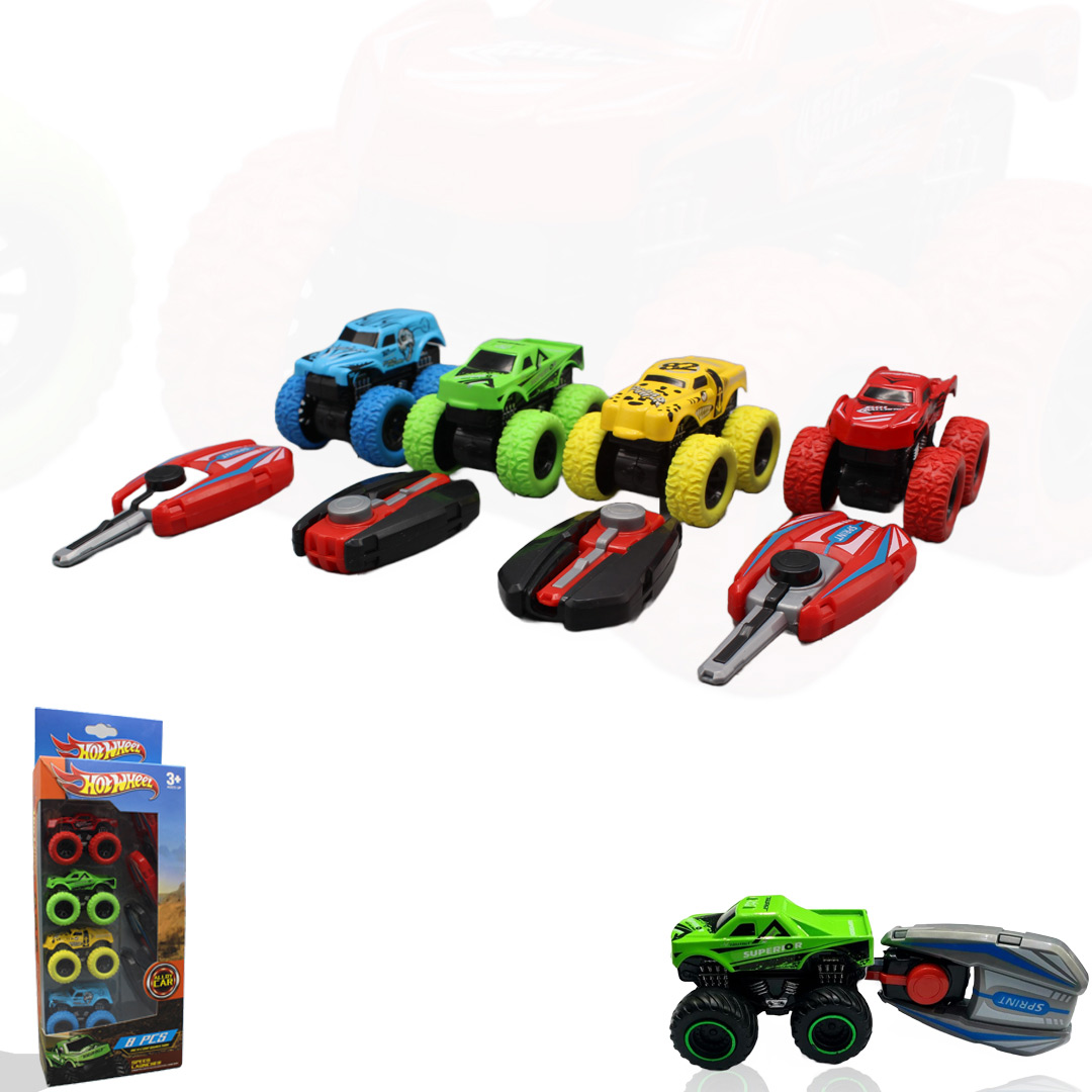 Hot Wheels 8 Pcs Speed Launcher Car Set