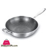 Hybrid Non-Stick Stainless Steel Pan Honey Comb Design 30Cm