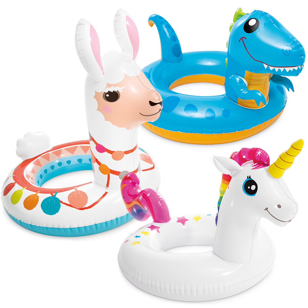 Intex Beach Ring Inflatable Swimming Ring Unicorn 59221