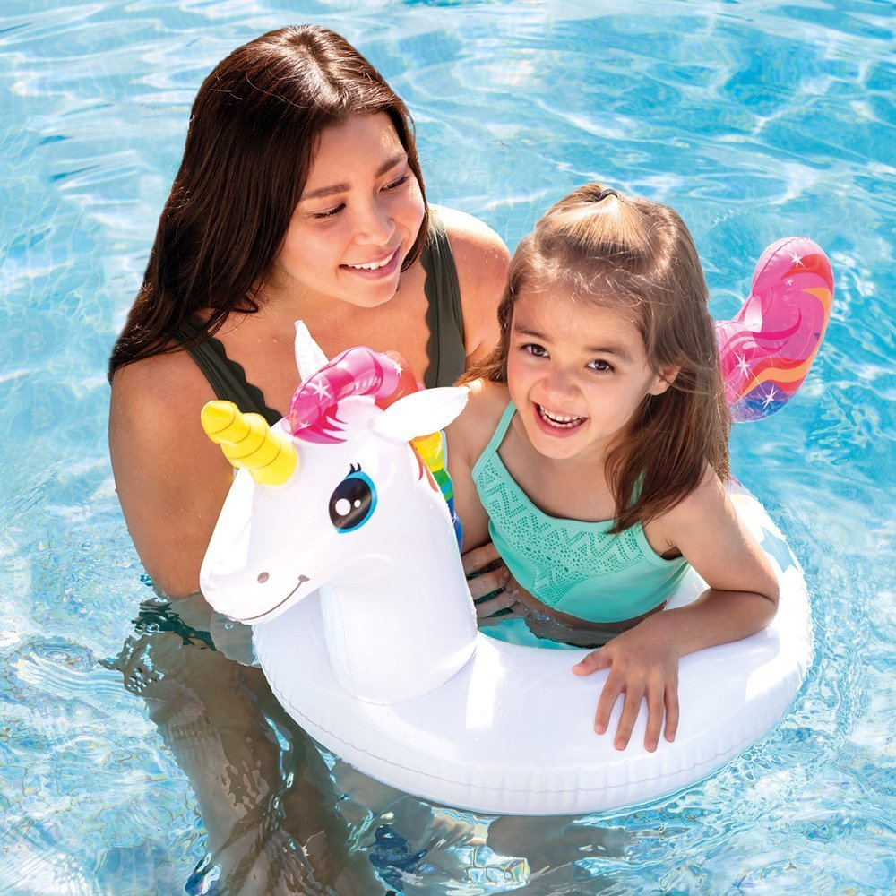 Intex Beach Ring Inflatable Swimming Ring Unicorn 59221