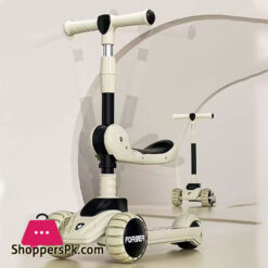 Kids Scooter For Kids Adjustable Height And Removable Seat With 3 Led Wheel