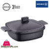 Korkmaz  Casterra Square Cast Iron Short Casserole Cast Iron Pot 3.3 Liter 26 cm – A2584