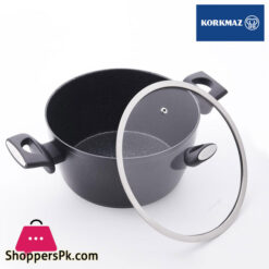 Korkmaz Nora Granite Low Casserole Cooking Pot Size 28X7 Cm